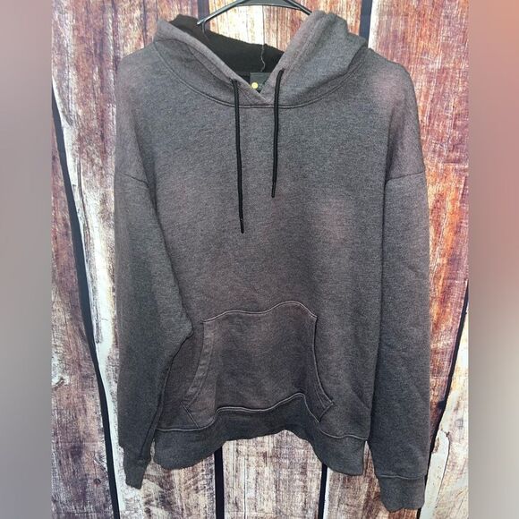 Zella Mens Atlas Vintage Wash Black Hoodie - Picture 2 of 6